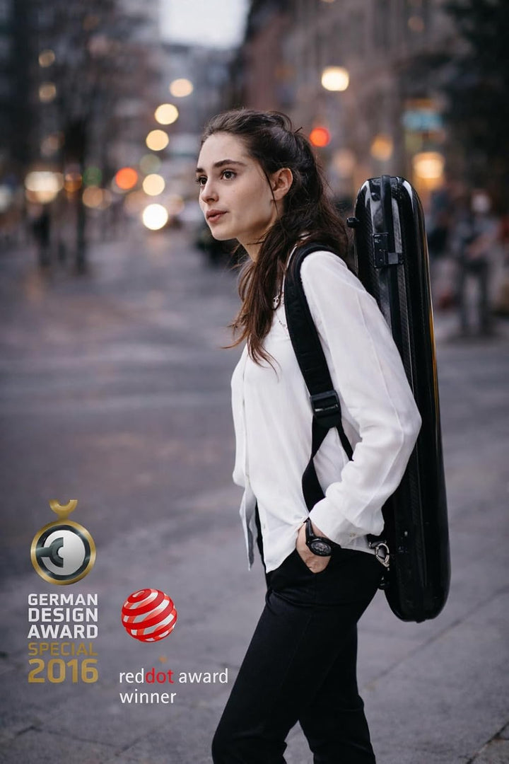 GEWA Violinkoffer AIR 2.1 weiss matt, mit zusätzlichem Seitengriff, Made in Germany weiss matt mit z