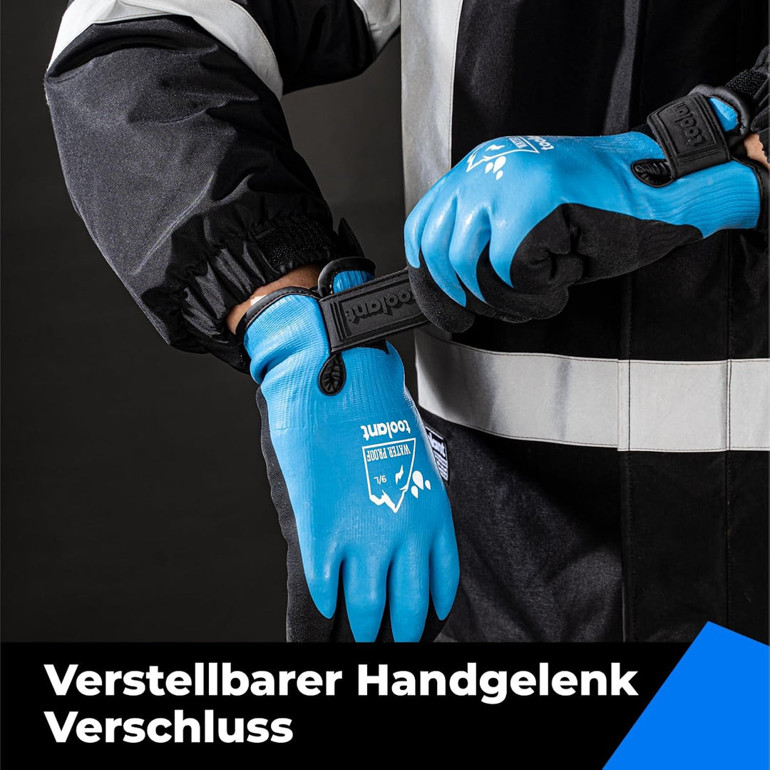 100% Waaserdichte Arbeitshandschuhe für Herren und Damen, 3 Paare, Arbeitshandschuhe Winter für kalt