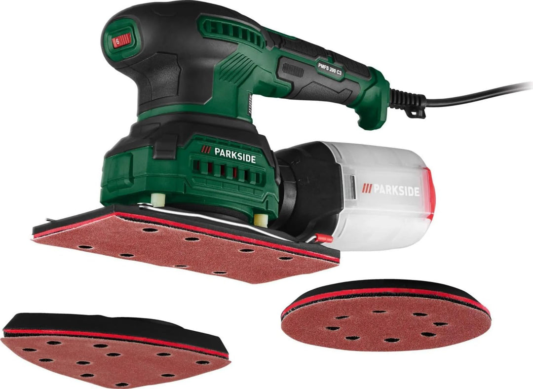 PARKSIDE® 3-in-1-Multifunktionsschleifer Exzenterschleifer Schwingschleifer Dreieckschleifer PMFS 20