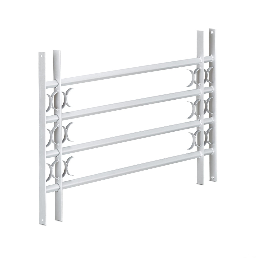 Relaxdays Fenstergitter Einbruchschutz, Ausziehbar, Aussen, Verzinkt, Stahl, 600 x 1000-1500 mm, Sic