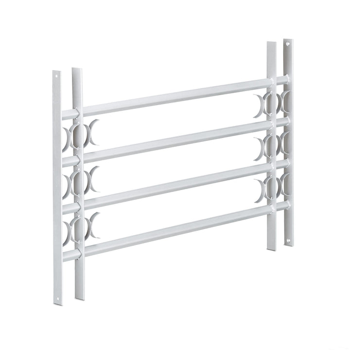 Relaxdays Fenstergitter Einbruchschutz, Ausziehbar, Aussen, Verzinkt, Stahl, 600 x 1000-1500 mm, Sic