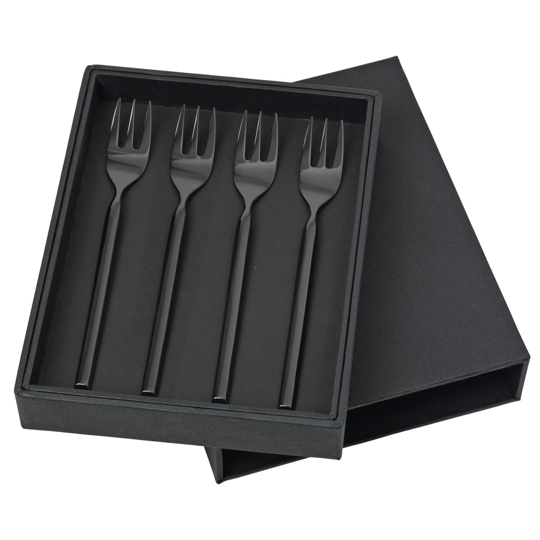 Broste Copenhagen 14479039 Tvis Kuchengabel Set, Edelstahl Kuchengabelset 4tlg., Kuchengabelset 4tlg