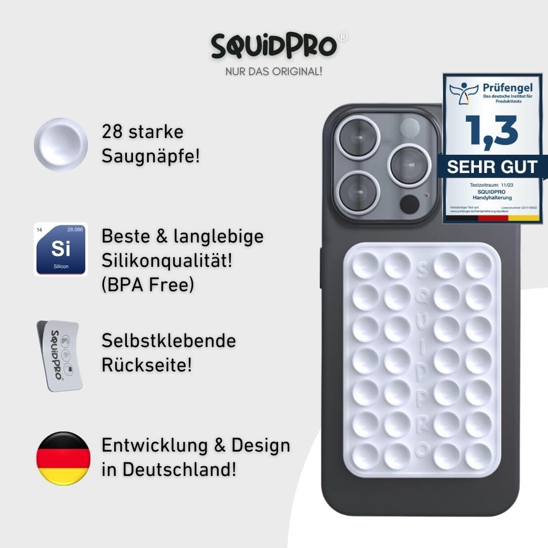 Silikon Saugnapf Handyhalterung, selbst-klebend, Kompatibel mit Allen gängigen iPhone- und Android M