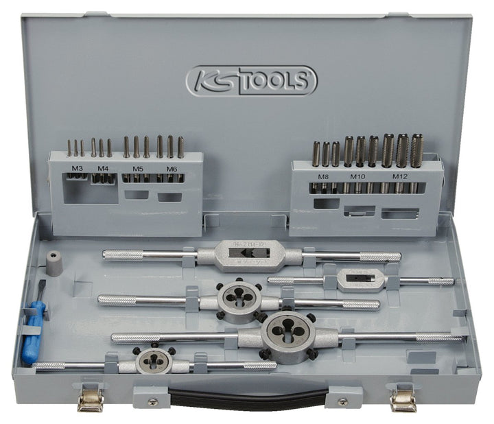 KS Tools 331.0744 HSS Co Gewindeschneidwerkzeug-Satz, 44-tlg.