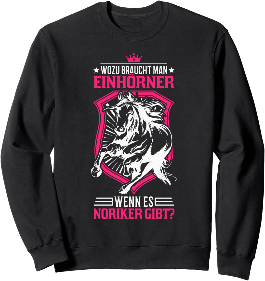 Noriker Einhorn Voltigieren Pferde Mädchen Noriker Sweatshirt