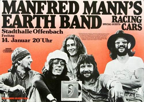 Manfred Mann's Earth Band - Roaring Silence, Frankfurt 1976 » Konzertplakat/Premium Poster | Live Ko