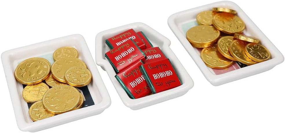 Kitchen Craft KCXMNUTDIP3PC KitchenCraft The Nussknacker-Kollektion Keramik-Teller-Set, 3-teilig, in