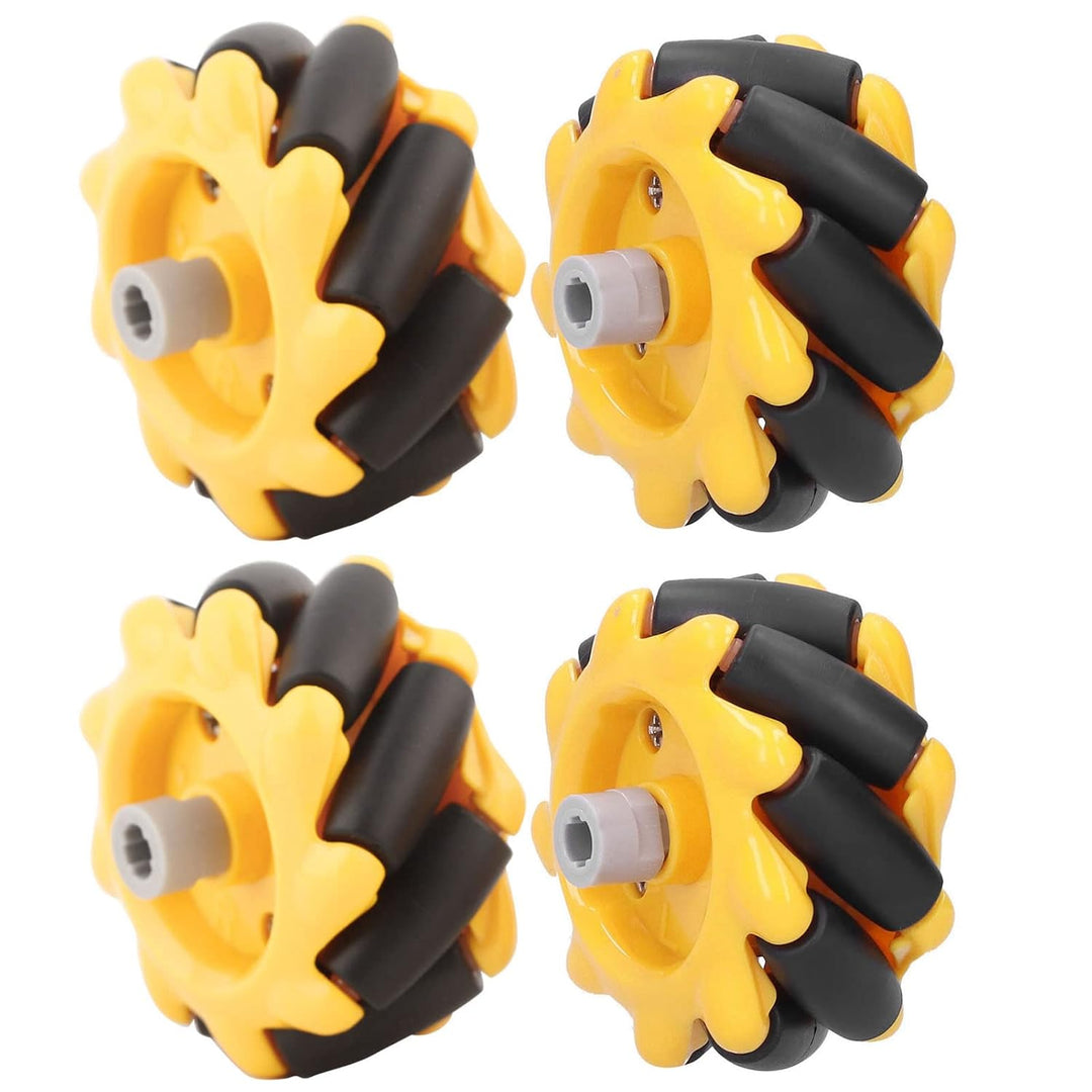 KIMISS Mecanum Wheel Smart, Teile Zubehör OmniDirectional Omnidirektionale Mecanum Roboterauto 8mm D