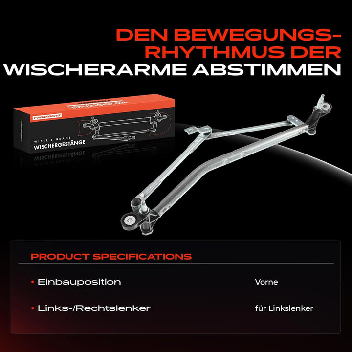 Frankberg 1x Scheibenwischer Wischergestänge Scheibenwischergestänge ohne Motor Vorne Links oder Rec