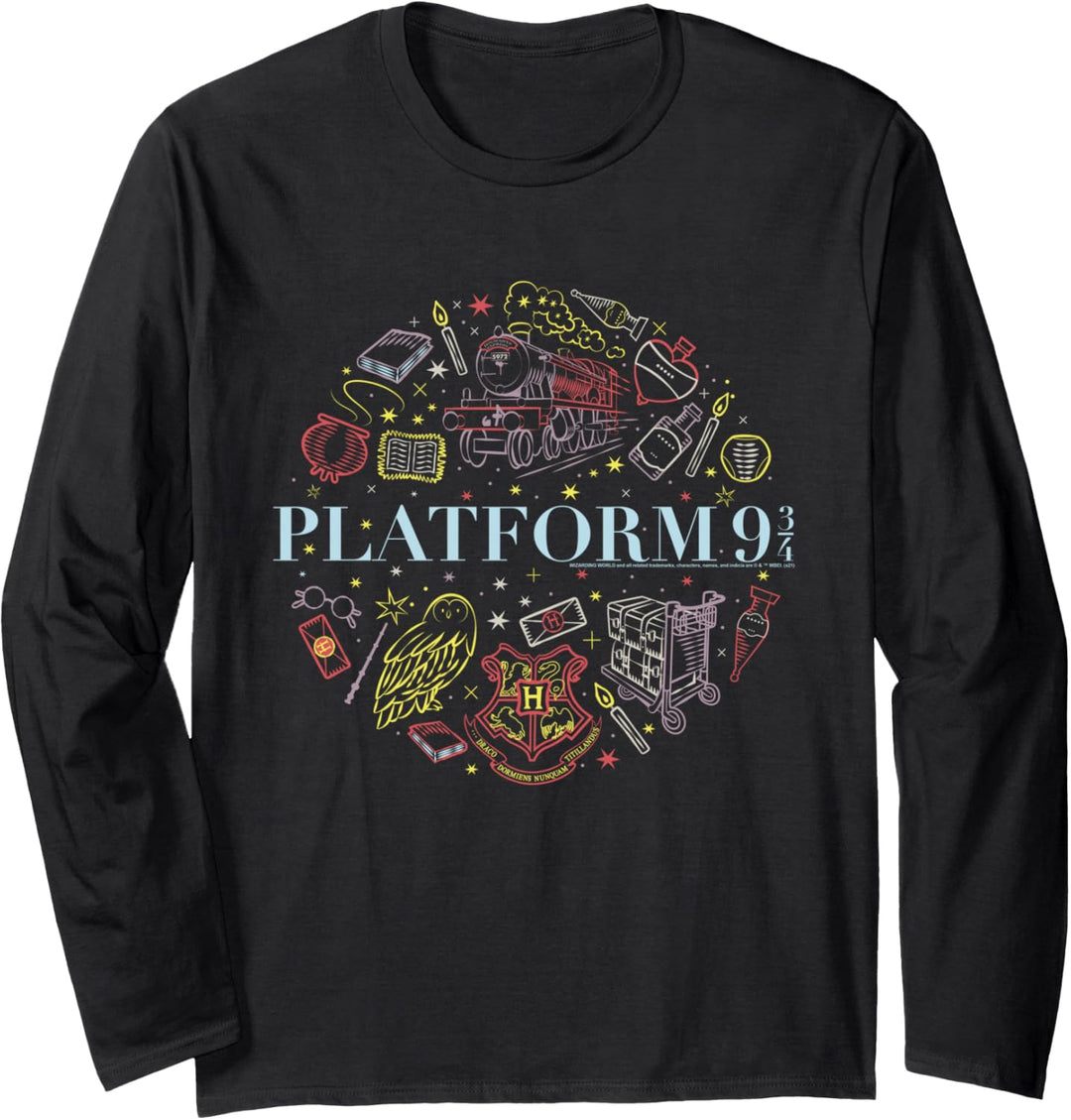 Harry Potter Platform 9 3/4 Langarmshirt
