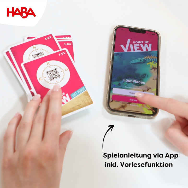 HABA Point of View: Lost Places – Kooperatives Detektivspiel ab 10 Jahren – Für 2–8 Spieler – Mit in