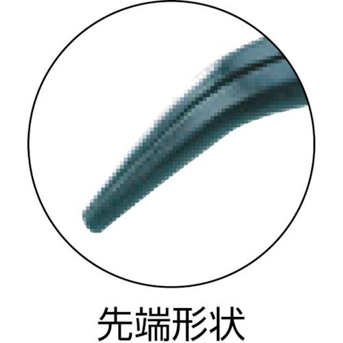 Bahco 2427 G-160 Flachrundzange "Ergo" 60 Grad abgewinkelt, 160mm