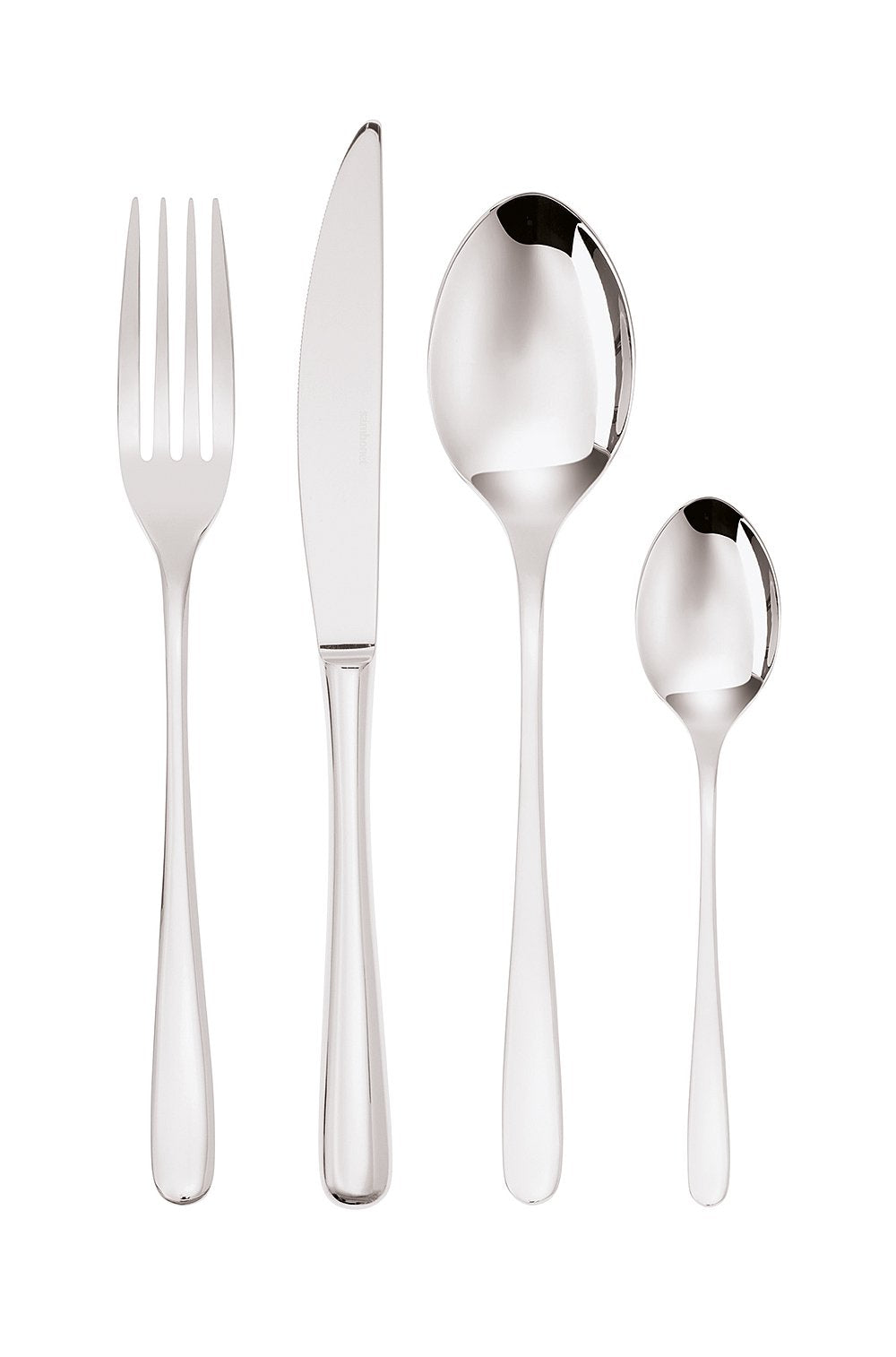 Sambonet 52553-81 Taste - Monoblock-Edelstahlgeschirrset 18/10, für 6 Personen, 24-teilig: 6 Gabeln,