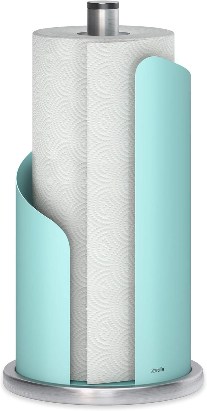 Design Küchenrollenhalter Edelstahl matt H 30 Ø15 cm Rollenhalter Papierrollenhalter für Küchenrolle
