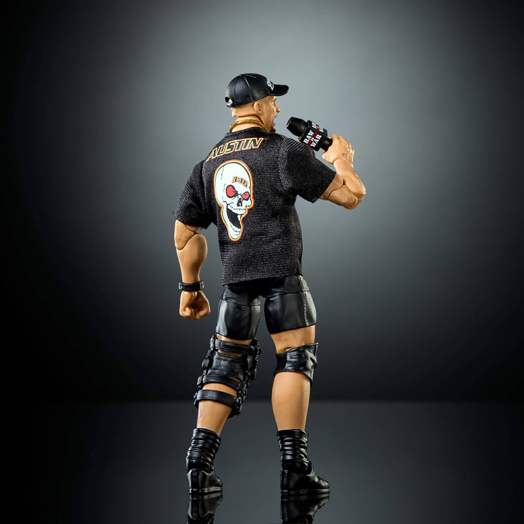 Mattel WWE Elite Actionfigur und Zubehör, Serie #122, ca. 15 cm grosse Sammelfigur Stone Cold Steve