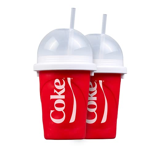 Slushy Maker Chillfactor Magic Freez | Slush Ice Becher mit Strohhalmlöffel | Eisbecher Alternative