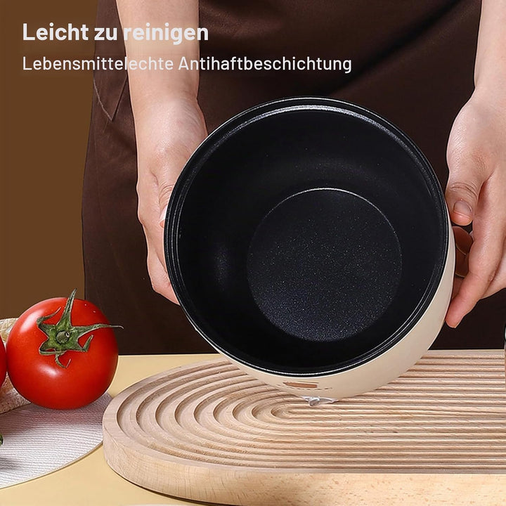 Fockety Digitaler Reiskocher, 300 W, 1,8 L Doppelte Schichten Getreidekocher Anti-Verbrühung Anti-St