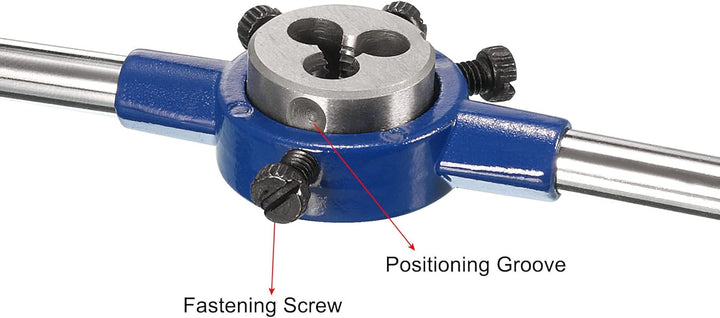 sourcing map 8-32 UNC Gewindeschneider Werkzeugsatz 20mm Rund Werkzeugschlüssel Hochgeschwindigkeits
