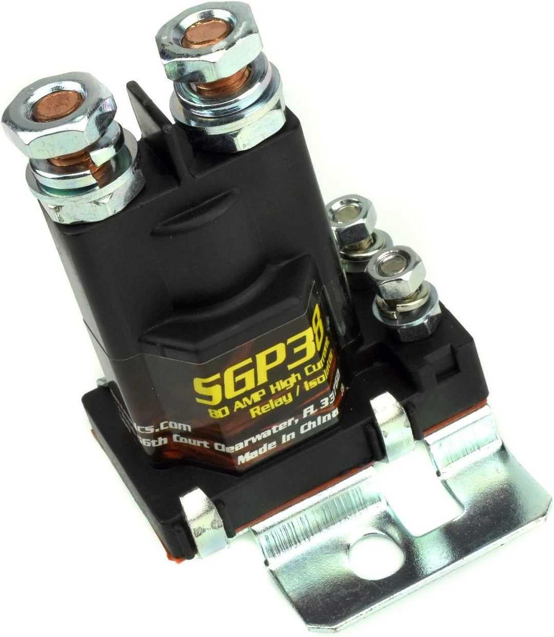 Stinger SGP38 80-AMP Batterie-Trennschalter und Relais, schwarz Standardverpackung, Standardverpacku