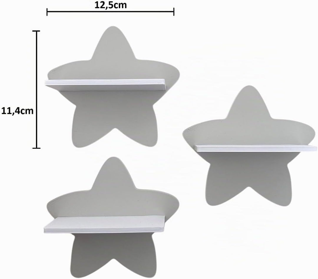 PsGreen Mini Stern-3er-Set kompatibel für Toniefiguren, Tonieregal Toniebox Tonie Erweiterung - Erwe