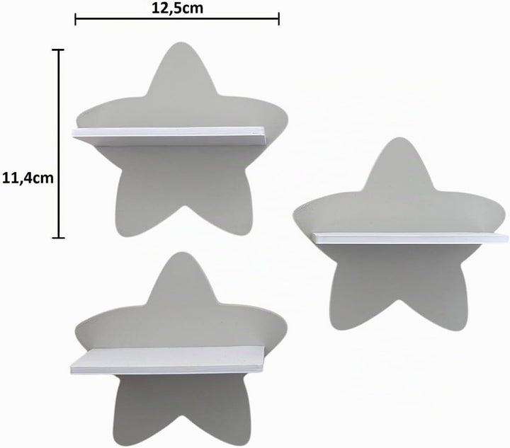 PsGreen Mini Stern-3er-Set kompatibel für Toniefiguren, Tonieregal Toniebox Tonie Erweiterung - Erwe
