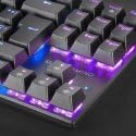 MARSGAMING Gaming MK80 Schwarz, Mechanische Tastatur TKL FRGB, Antighosting, Switch Mechanischer Bla