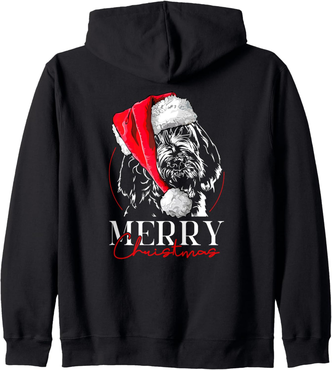 Santa Spinone Italiano Merry Christmas Weihnachten Hunde Kapuzenjacke