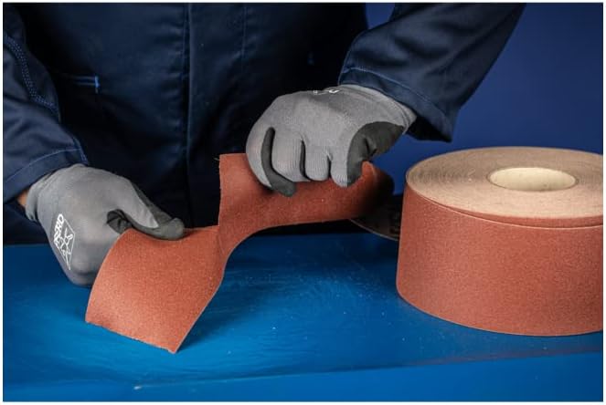 PFERD Schleifbandrolle | Gewebe, 100mm x 50m, Korund A320 | 45016332 – für universelle Anwendung Gew