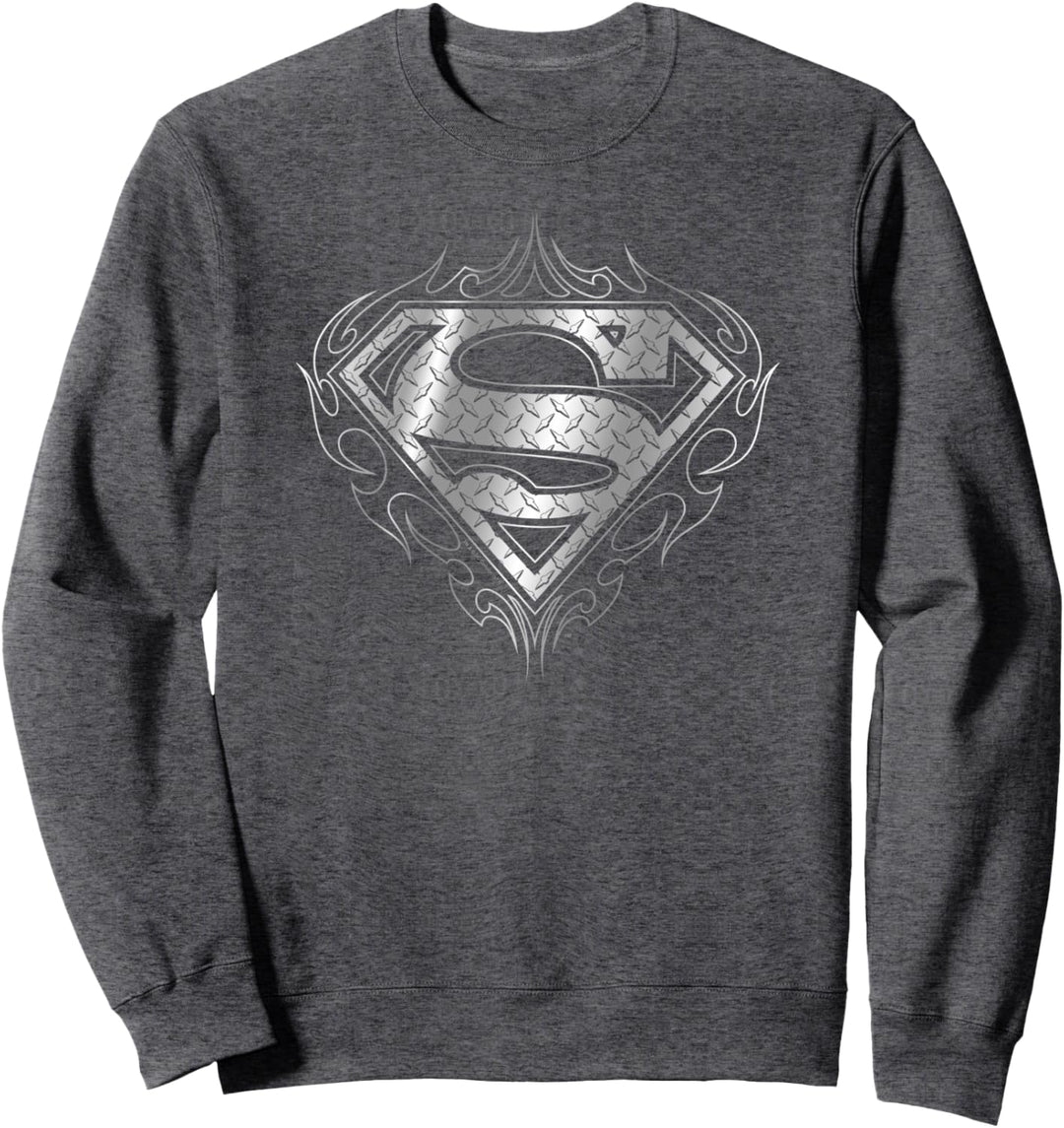 Superman Tribal Steel Logo Sweatshirt