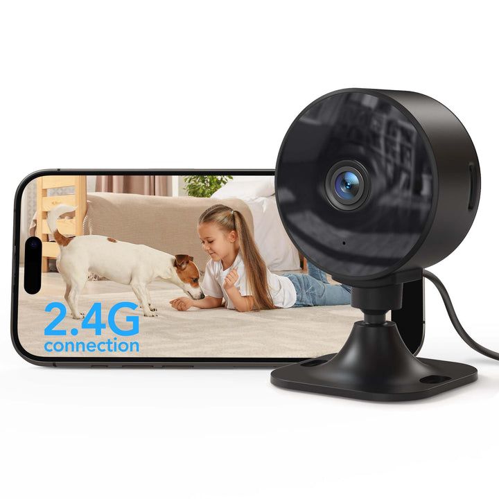 GNCC überwachungskamera Innen mit Nachtsicht, 1080P HD WLAN Indoor Kamera, PIR Bewegungserkennung, Z