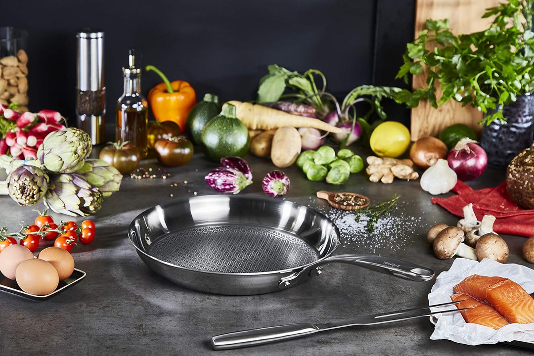 Tefal E49704 Eternal Mesh Bratpfanne | 24 cm | mit kratzfester Mesh Beschichtung | PFOA-frei | geeig