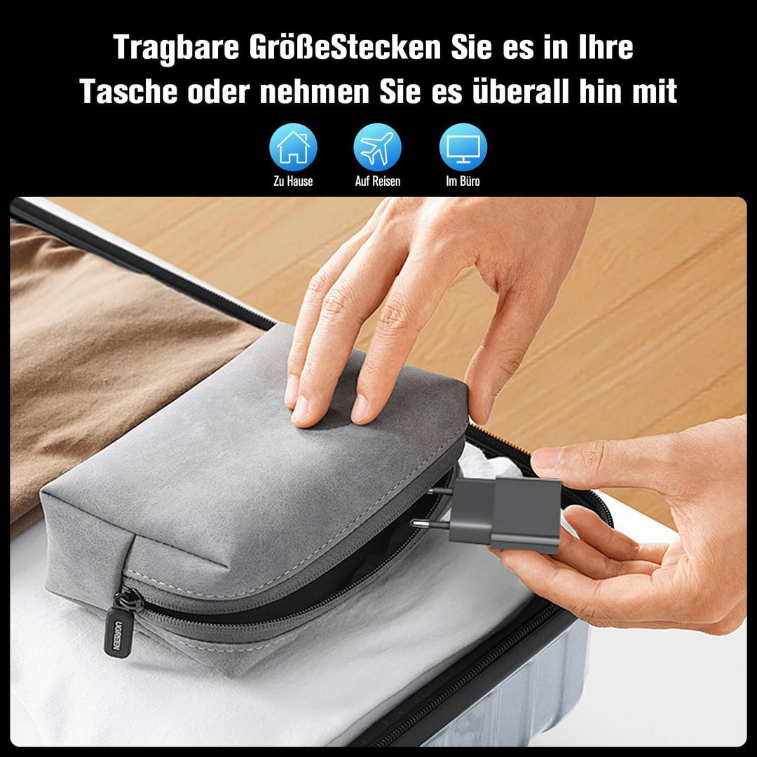 5W USB-Ladegerät ultradünner universeller Ladeadapter (5V 1A) – 2 Ports: USB-C + A (30er Pack) für i