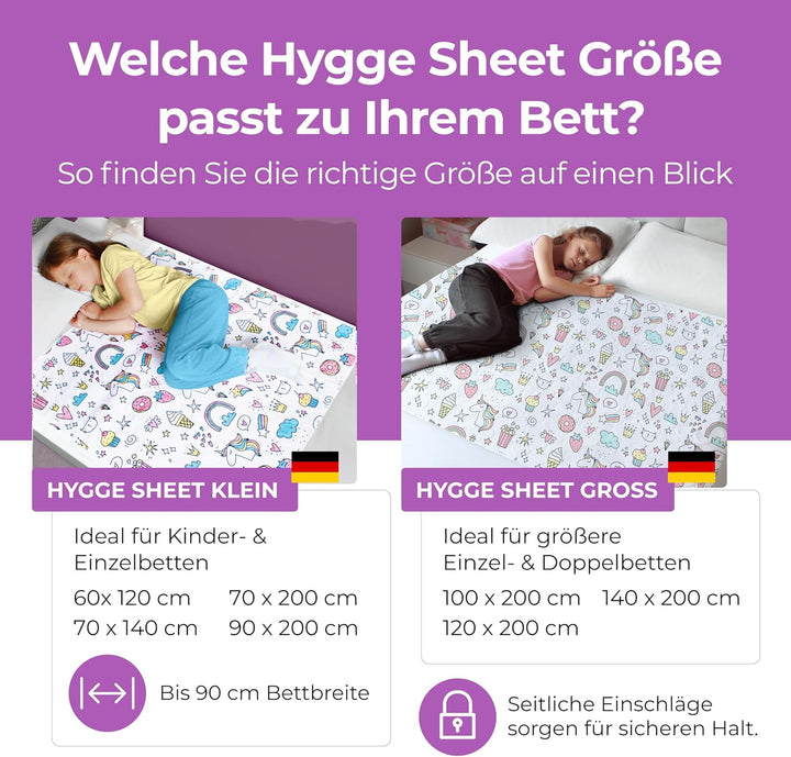 Bettunterlage wasserdicht für Kinder I Einzelbett, Kinderbett, Babybett I Atmungsaktive, waschbare M