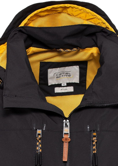 camel active Herren teXXXactive® Funktionsjacke aus recyceltem Polyester 64 Charcoal, 64 Charcoal