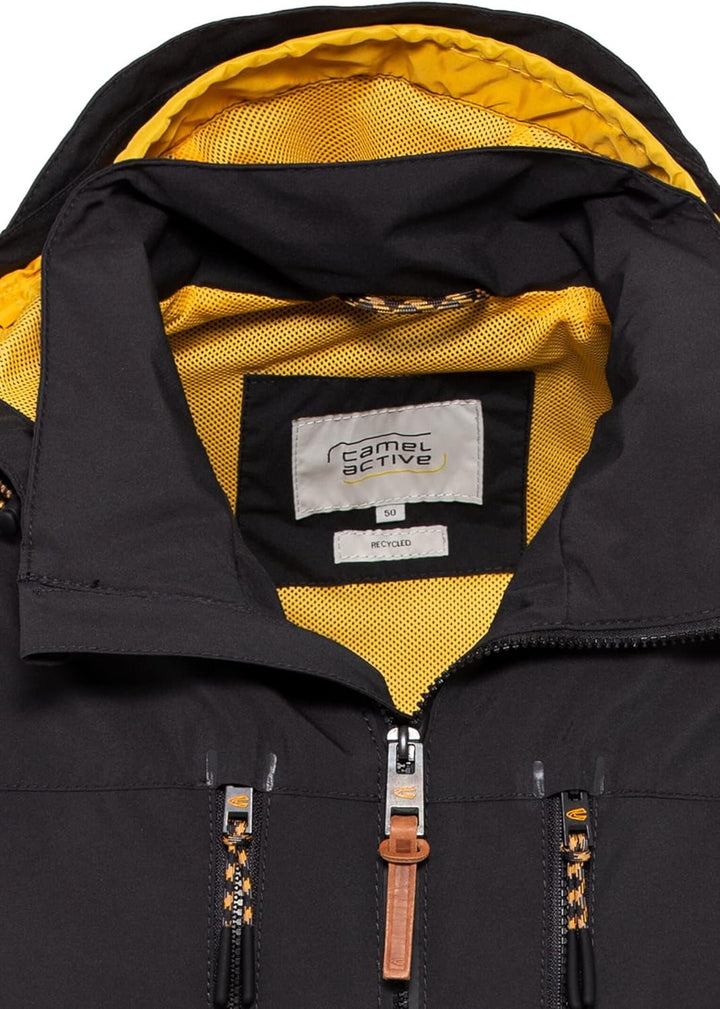 camel active Herren teXXXactive® Funktionsjacke aus recyceltem Polyester 25 Charcoal, 25 Charcoal