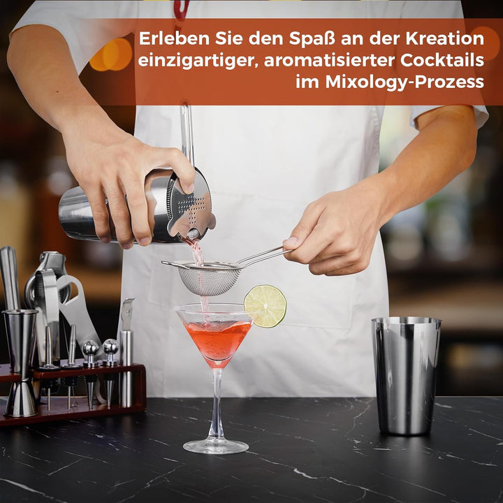 Sosayet Cocktail Set - 825ml Boston Shaker Geschenkset - Premium Cocktail Shaker Set aus Edelstahl m