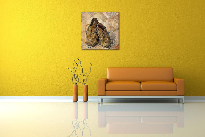 Printed Paintings Leinwand (60x60cm): Vincent Van Gogh - Schuhe 60x60 cm, 60x60 cm
