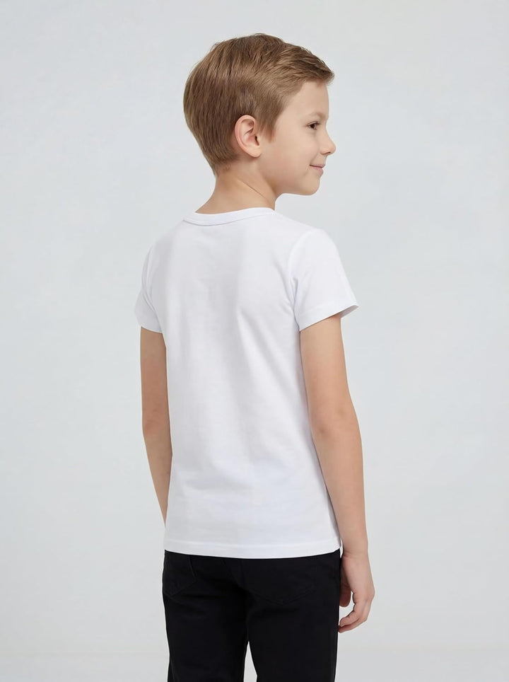 TupTam Unterhemden Jungen – 5er Pack Kurzarm Kinder Unterhemden, Baumwolle, Bequem & Atmungsaktiv 10