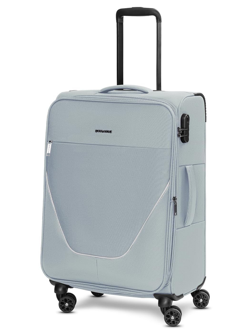 Stratic Check-in Koffer für Damen und Herren | mittelgrosser Trolley 42 x 26 x 65 cm aus hochwertige