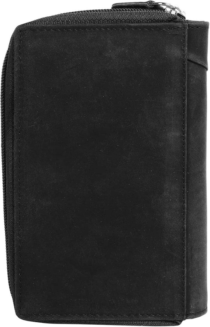 bruno banani Geldbörse Echt Leder schwarz Damen - 021337, Schwarz