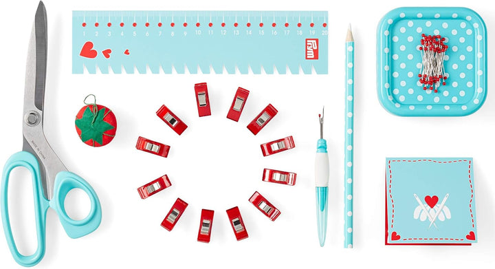 Prym 651222 Love Starter Set Nähen mint Nähset, 25 x 17 x 6,5 cm 25 x 17 x 6,5 cm Mint, 25 x 17 x 6,