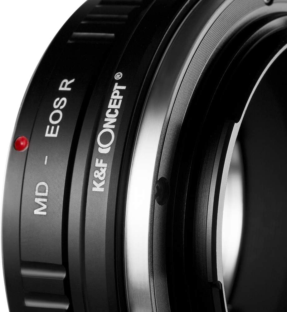 K&F Concept MD-EOS R Bajonettadapter Objektiv Ring für Minolta MD MC Objektiv auf Canon EOS R-Mount