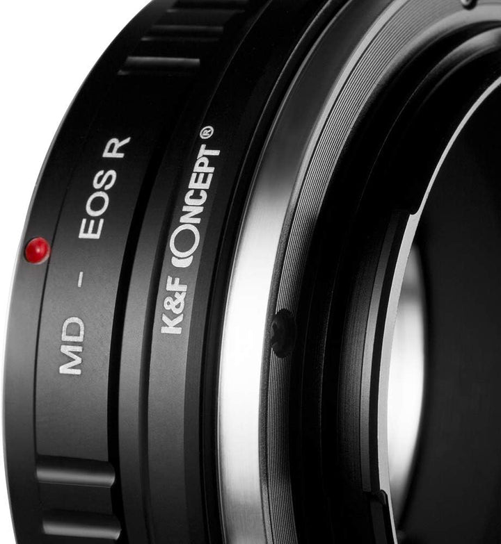 K&F Concept MD-EOS R Bajonettadapter Objektiv Ring für Minolta MD MC Objektiv auf Canon EOS R-Mount