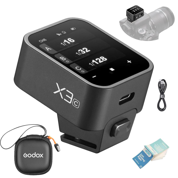 Godox X3C X3-C 2.4G OLED-Touchscreen Flash Trigger TTL Blitzauslöser, X3C