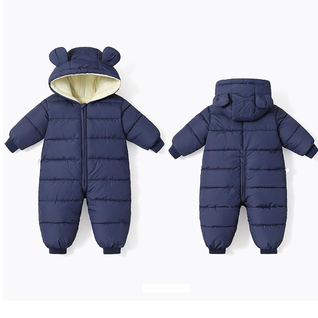 BRONG Schneeanzug Baby Mädchen Jungen Overall Winter Jumpsuit Mantel Neugeborenes Dickes Reissversch