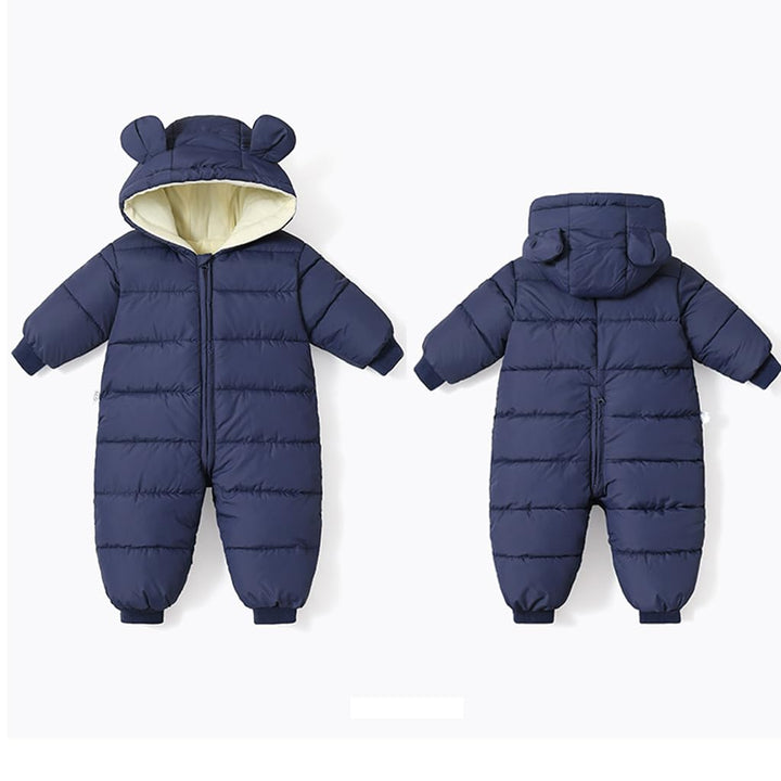 BRONG Schneeanzug Baby Mädchen Jungen Overall Winter Jumpsuit Mantel Neugeborenes Dickes Reissversch
