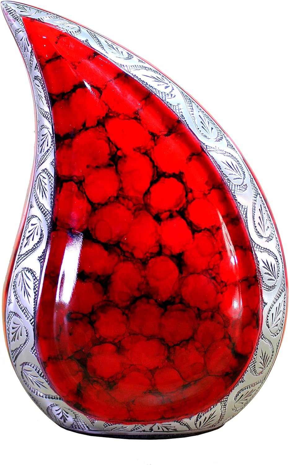 eSplanade Teardrop Urne Memorial Container Jar Pot | Urne | Urne aus Metall | Bestattungsurne (Feuer