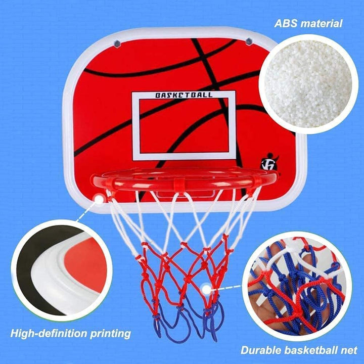 LNCOJOLM Indoor Mini Basketballkorb Basketball Hoop, kleine Bälle über Tür Small Board Hoop Spiel Se