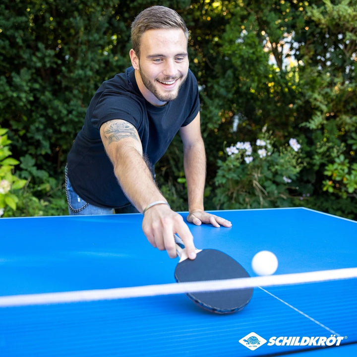 Donic-Schildkröt Tischtennis-Set Hobby, für 4 Spieler (4 Schläger, 5 Bälle, in Tragetasche, gute Fre