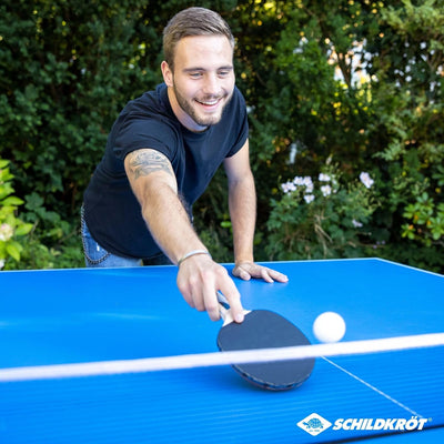 Donic-Schildkröt Tischtennis-Set Hobby, für 4 Spieler (4 Schläger, 5 Bälle, in Tragetasche, gute Fre